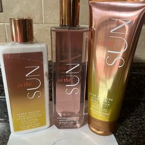 In the Sun set of three bath & body works.